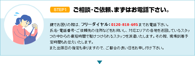 鍵のトラブル発生！江戸川区・東京都内全域エリアへ駆けつけます！